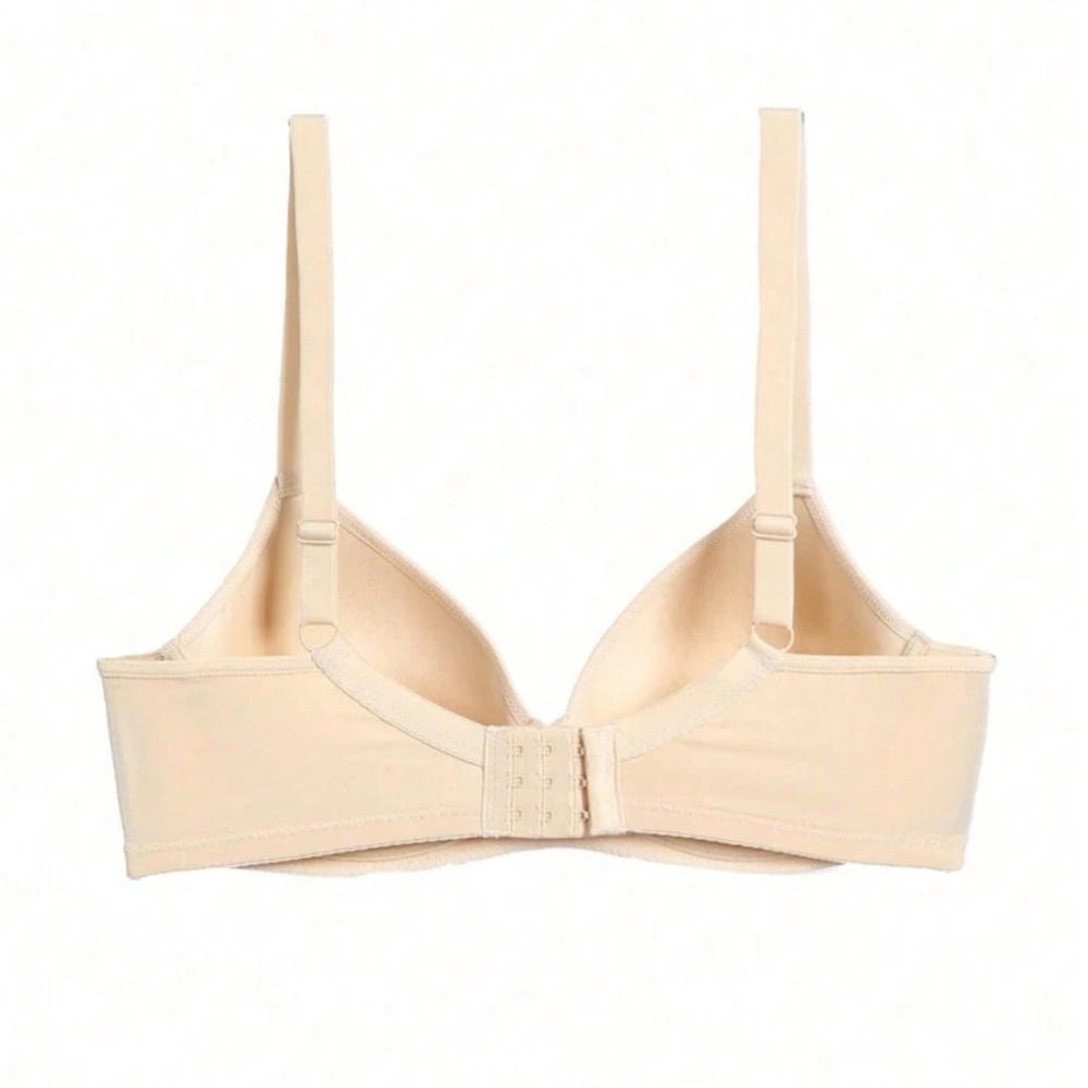 3 Piece Solid Underwire Bralette - Tan / Black / … - image 2